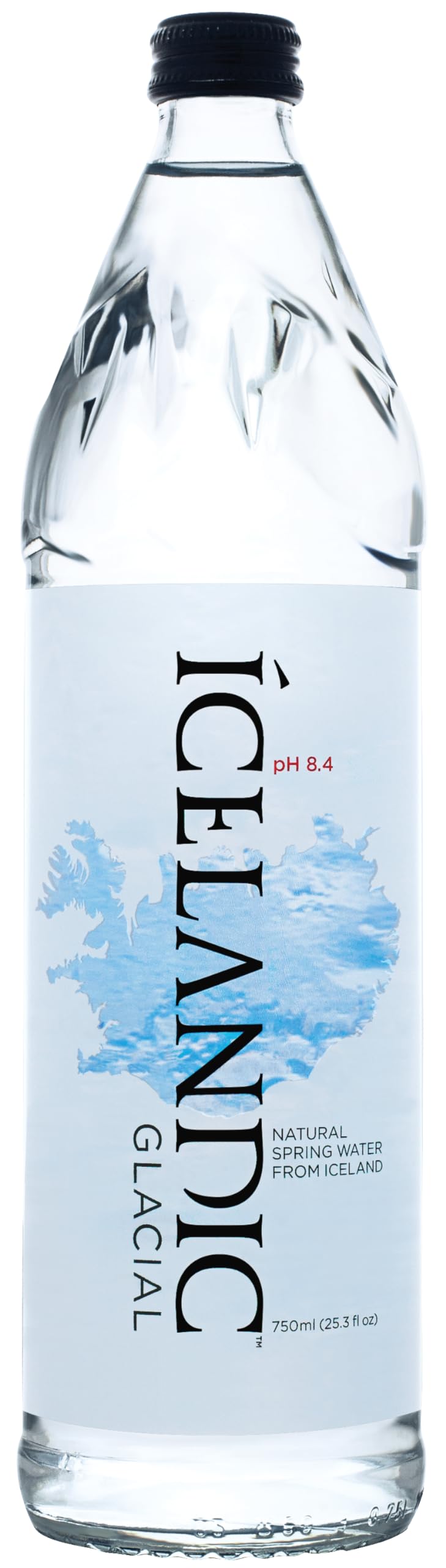 Icelandic Glacial Natural Spring Water, Still, 25.3 oz Glass Bottles, pack of 12