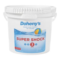 Doheny's Super Pool Shock, Pro-Grade Chlorine Shock, Fast-Acting 68% Cal-Hypo Granular Pool Shock, 50lb (2 x 25lb Buckets)