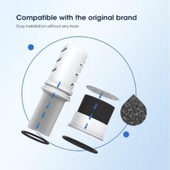 GLACIER FRESH Water Pitcher Filter Replacement for LS Home Dispenser and Pitcher Systems, Reduces Chlorine Taste and Odor