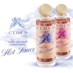 Cloud23 Hot Sauce Variety pack - Hot Habanero & Sweet Jalapeno - Bold Pepper Flavors with Tangy Lemon, Lime, and Garlic - (2-Pack)