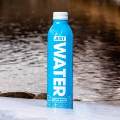 JUST Water, Premium Pure Still Spring Water in an infinitely recyclable aluminum bottle- Naturally Alkaline, 22 Fl Oz (Pack of 12)