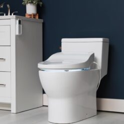ALPHA BIDET JX2 Elongated Bidet Toilet Seat, White, Endless Warm Water