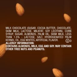 SNICKERS Candy Almond Milk Chocolate Bars Bulk Pack, 1.76 oz Bars (Pack of 24)
