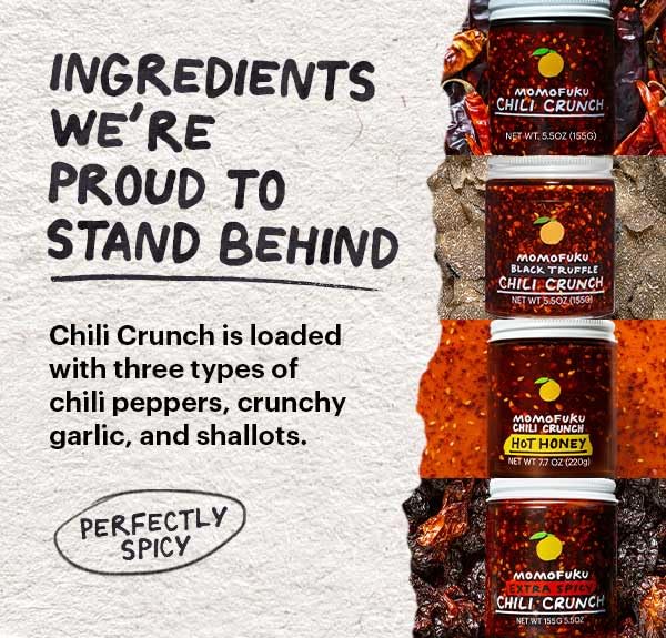 Momofuku Original Chili Crunch Multipack by David Chang, 5.5 Ounces Each, Chili Oil with Crunchy Garlic and Shallots, 3 Pack