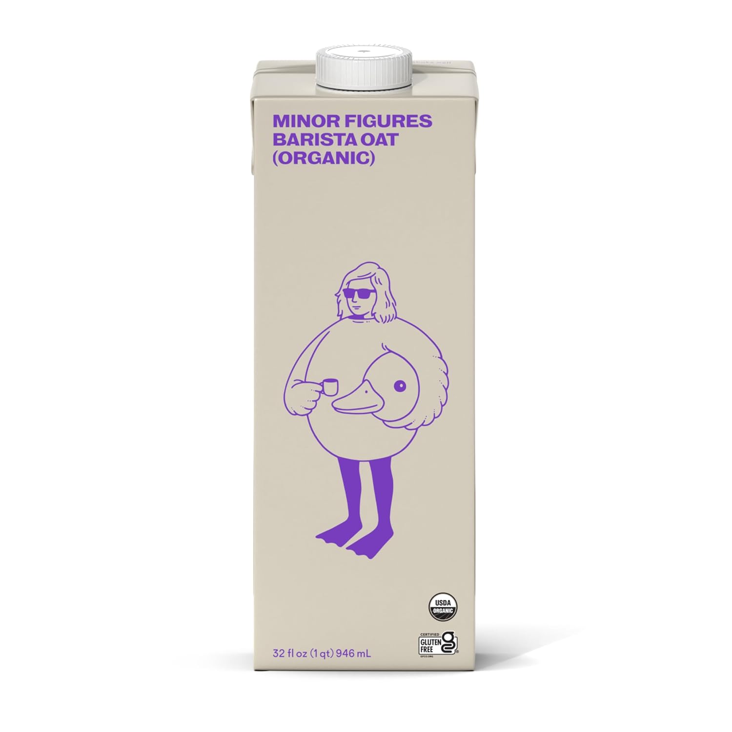 Minor Figures Oat Milk, Organic, Barista Standard - 32 Oz, 6 Pack - Plant Based, Vegan, Dairy Free, Shelf Stable, Unsweetened