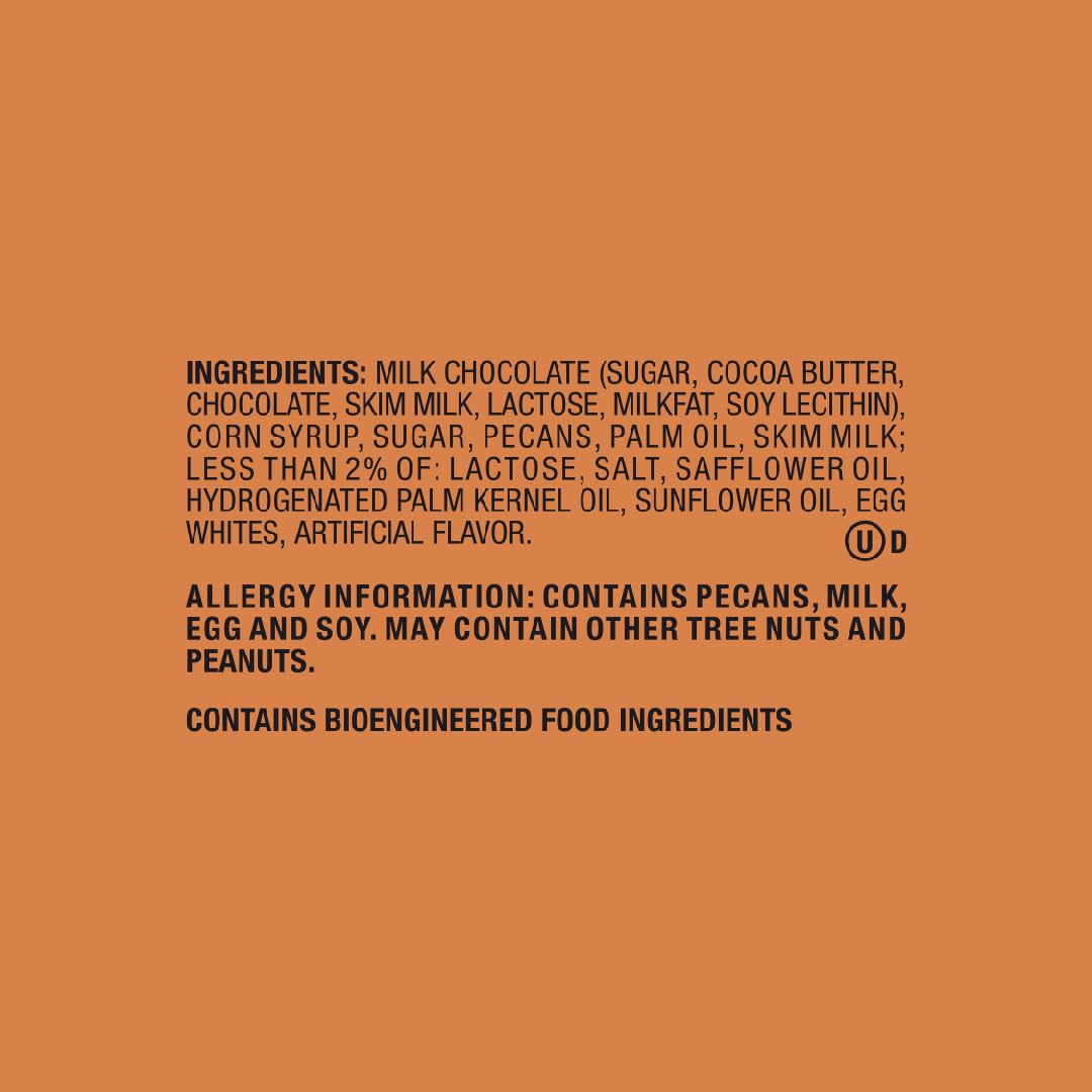 SNICKERS Pecan Milk Chocolate Candy Bar - Full Size Chocolate Candy Bars, Bulk Box Individually Wrapped, 24-Pack