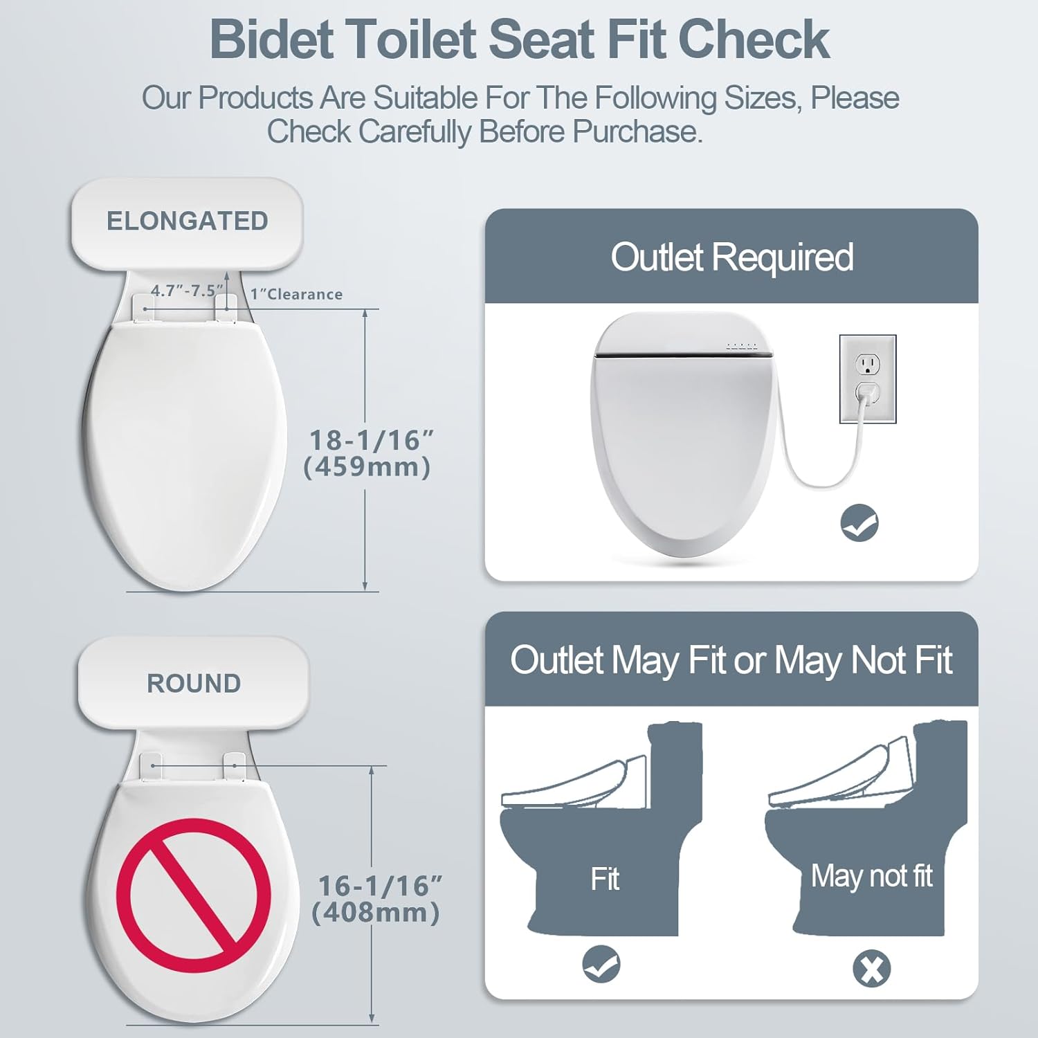 ZMJH Bidet Toilet Seat, Electric Smart Heated Seat with Slow Closes, Vortex Wash, White, A102S-W (Elongated)
