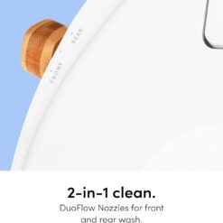 TUSHY Wave Non-Electric Bidet Toilet Seat, Sleek Elongated Design, Quick-Release for Easy Cleaning, DuoFlow Front & Rear Wash