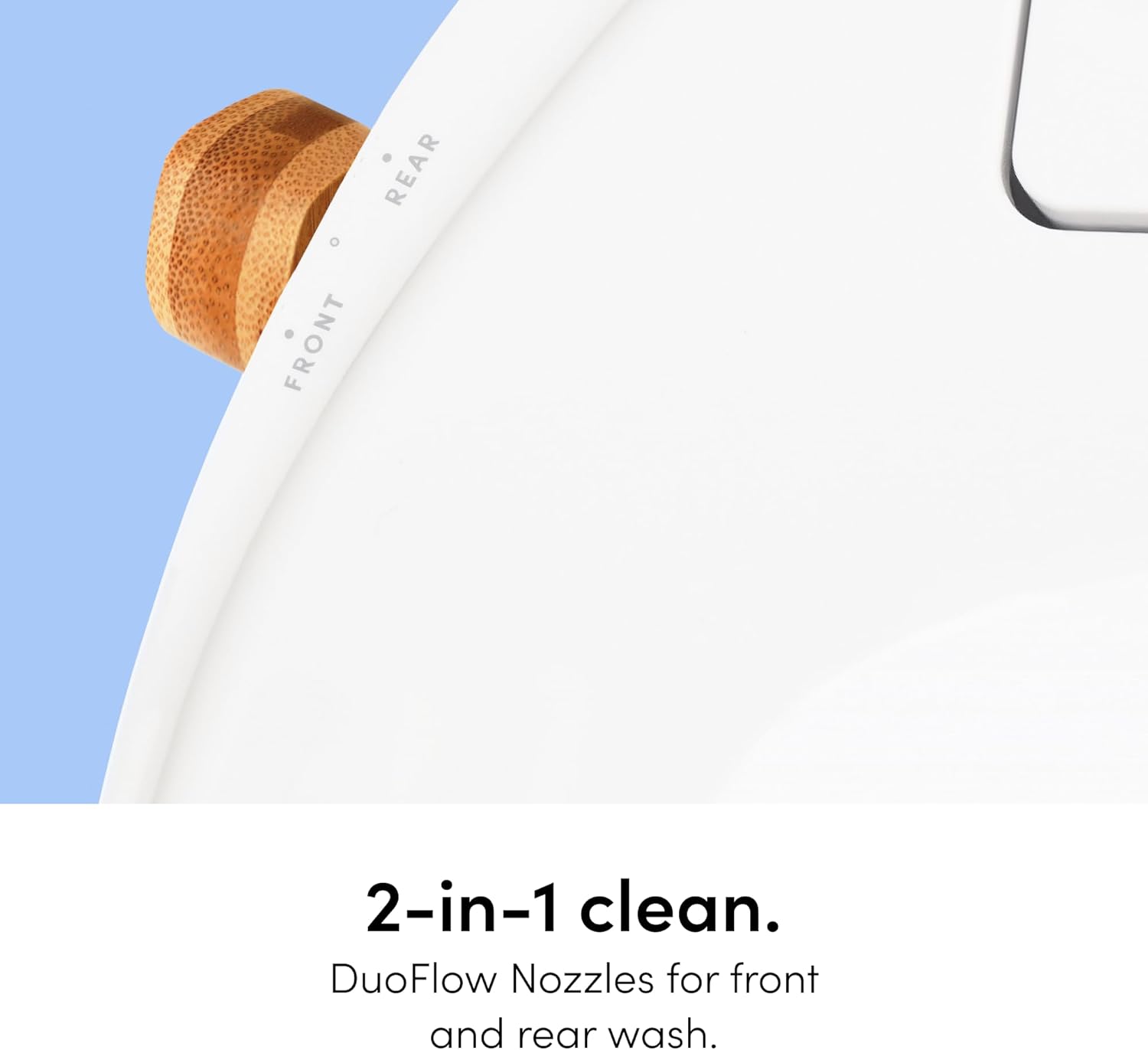 TUSHY Wave Non-Electric Bidet Toilet Seat, Sleek Elongated Design, Quick-Release for Easy Cleaning, DuoFlow Front & Rear Wash
