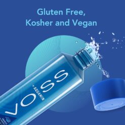 VOSS+ Aquamin Enhanced Water - Pack of 12 Bottles, 850ml Each - Purified Hydrating Water - 74 Trace Minerals & Electrolytes