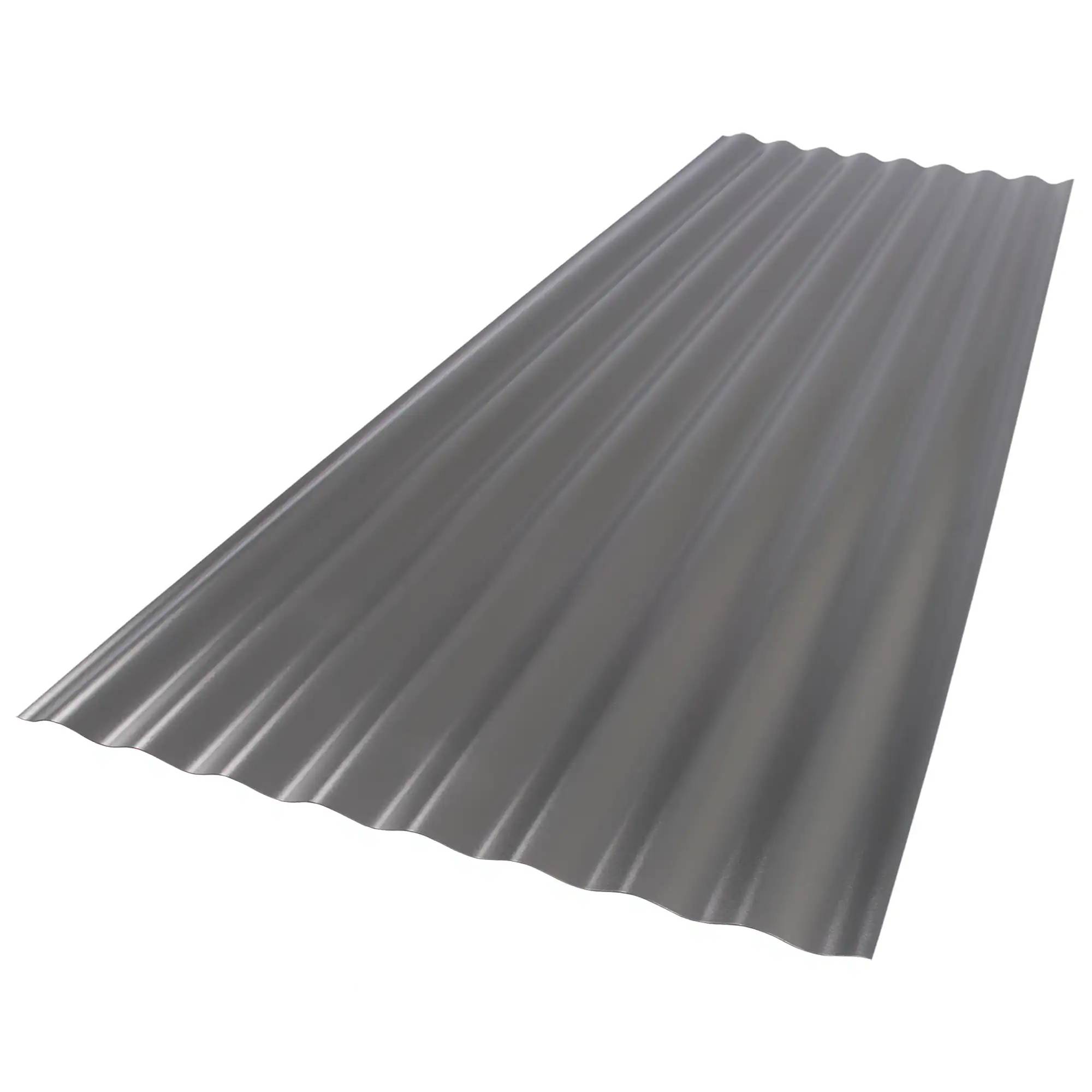 SUNTOP PALRAM 2.2-Feet x 6-Feet Corrugated Castle Gray Polycarbonate plastic Roof Panel 10 -Pack