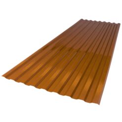 SUNTUF PALRAM 2.2-Feet x 6-Feet Corrugated Copper Polycarbonate plastic Roof Panel 10 -Pack