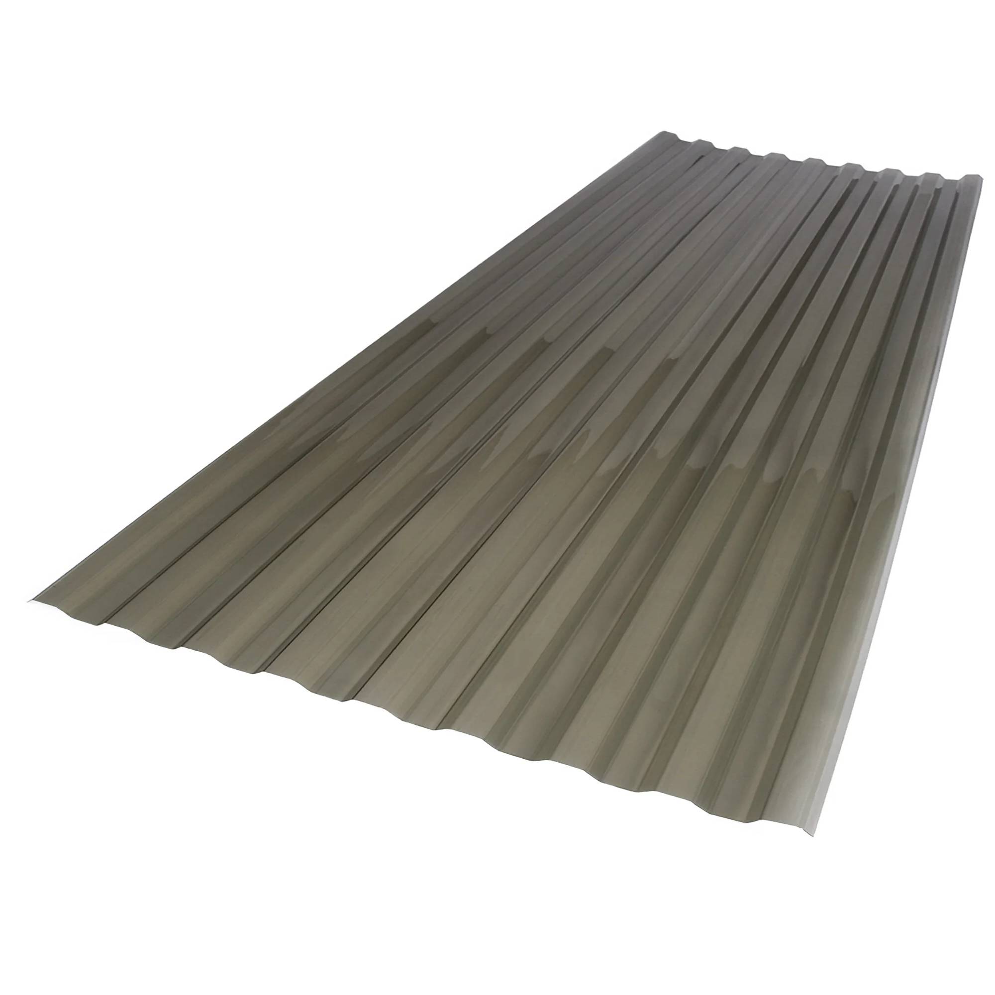 SUNTUF 2-ft x 6-ft Corrugated Solar grey Polycarbonate plastic Roof Panel 10 -Pack