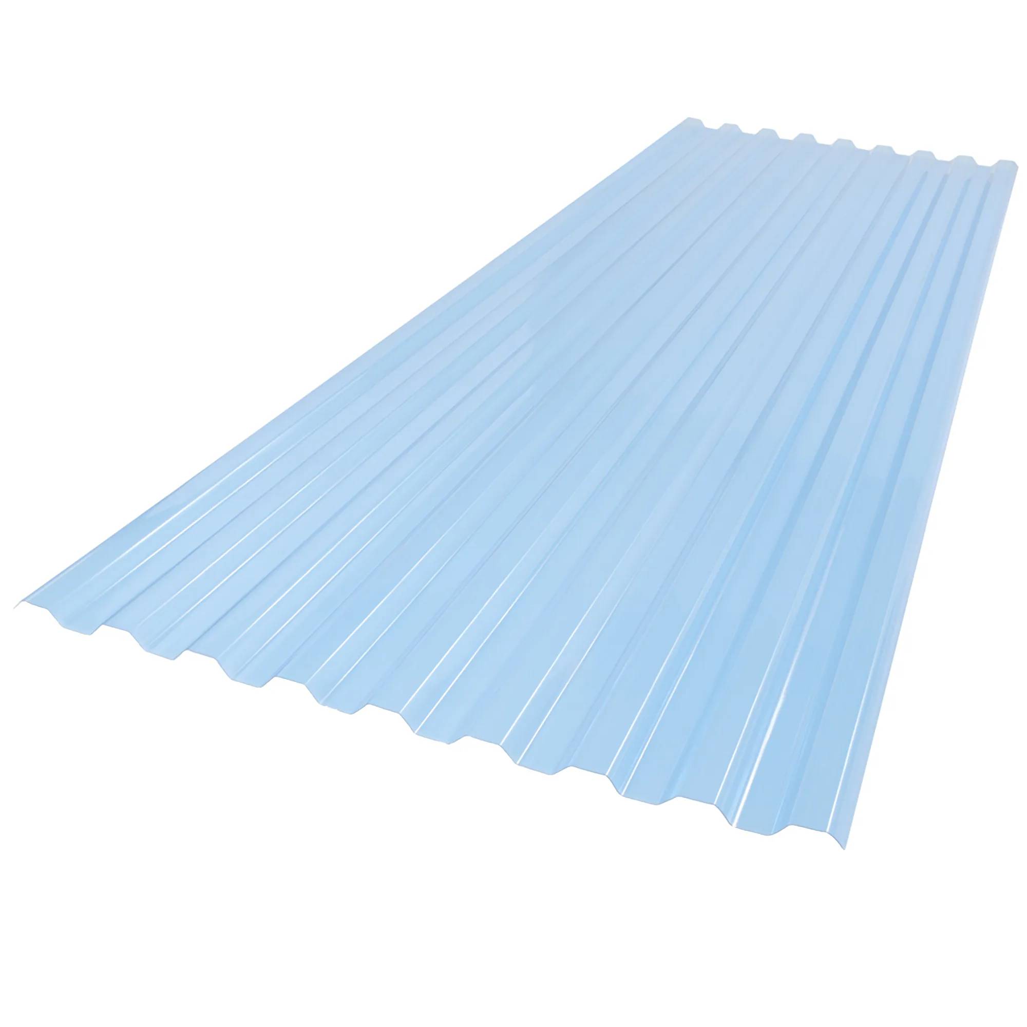 SUNTUF 2-Feet x 6-Feet Corrugated Sky blue Polycarbonate plastic Roof Panel 10 -Pack