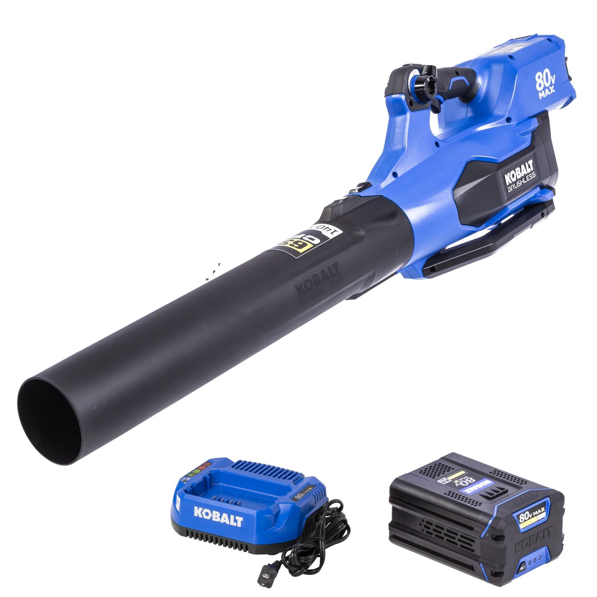 Kobalt 80-volt 630-CFM 140-MPH Battery Handheld Leaf Blower 2.5 Ah