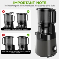LUIXXN Cold Press Juicer, 5.8