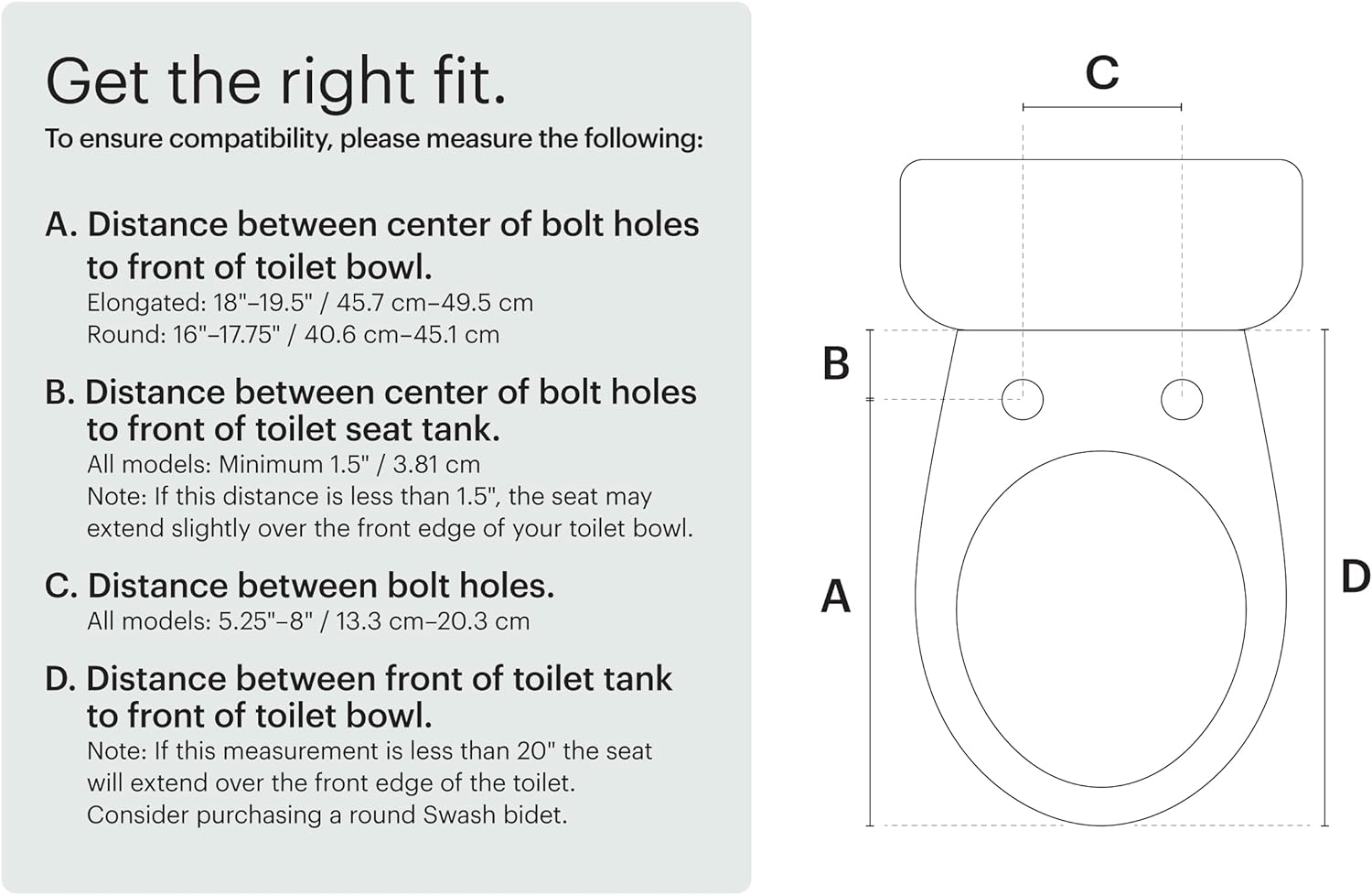 Brondell LE99 Bidet Toilet Seat, Fits Elongated Toilets, Electric Bidet with Remote, Warm Air Dryer, Strong Wash Mode