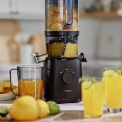 Nama J2 Cold Press Juicer – Self Feeding for Hands-Free Operation with Wide Mouth Hopper – Easy Cleanup & Assembly
