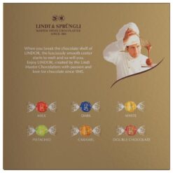 Lindt LINDOR Assorted Chocolate Truffles 90 Count Gift Box, Chocolate Candy with Smooth, Melting Truffle Center, 38.4 oz. Box
