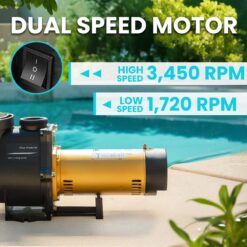 XtremepowerUS 2HP In-Ground Swimming Pool Pump Variable Speed 2