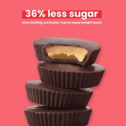 UNREAL Dark Chocolate Peanut Butter Cups (40 Individually Wrapped Cups), Vegan, 5g Sugar, Gluten Free, Fair Trade, Non-GMO, .53oz each