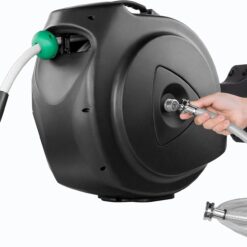Retractable Garden Hose Reel, 100Ft x 5/8