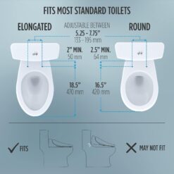 TOTO SW3074#01 WASHLET C2 Electronic Bidet Toilet Seat with PREMIST and EWATER+ Wand Cleaning, Elongated, Cotton White