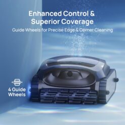 Beatbot AquaSense 2 Cordless Robotic Pool Vacuum Cleaner, Smart Surface Parking, Double-Pass Waterline Scrubbing - Blue