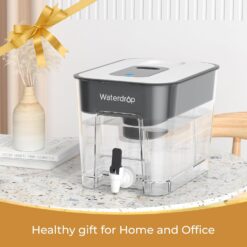 Waterdrop 200-Gallon Long-Life 40-Cup Large Water Filter Dispenser with 1 Filter, for Home and Office