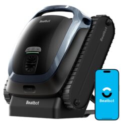 Beatbot AquaSense 2 Cordless Robotic Pool Vacuum Cleaner, Smart Surface Parking, Double-Pass Waterline Scrubbing - Blue