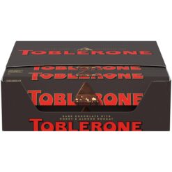 Toblerone Dark Chocolate Bar with Honey and Almond Nougat, 20 - 3.52 oz Bars