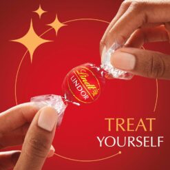Lindt LINDOR Milk Chocolate Candy Truffles, Milk Chocolate with Smooth, Melting Truffle Center, 50.8 oz., 120 Count