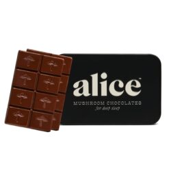 Alice Mushrooms Nightcap, Mushroom Chocolates, Supports Deep Sleep, Calm Mind, and Stress Relief - Magnesium, Zinc