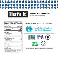 That's it. Mini Fruit Bars Gift Pouch (Variety 36 Count) No Sugar Added, Plant-Based, Vegan & Gluten Free, Paleo, Non GMO, Fiber