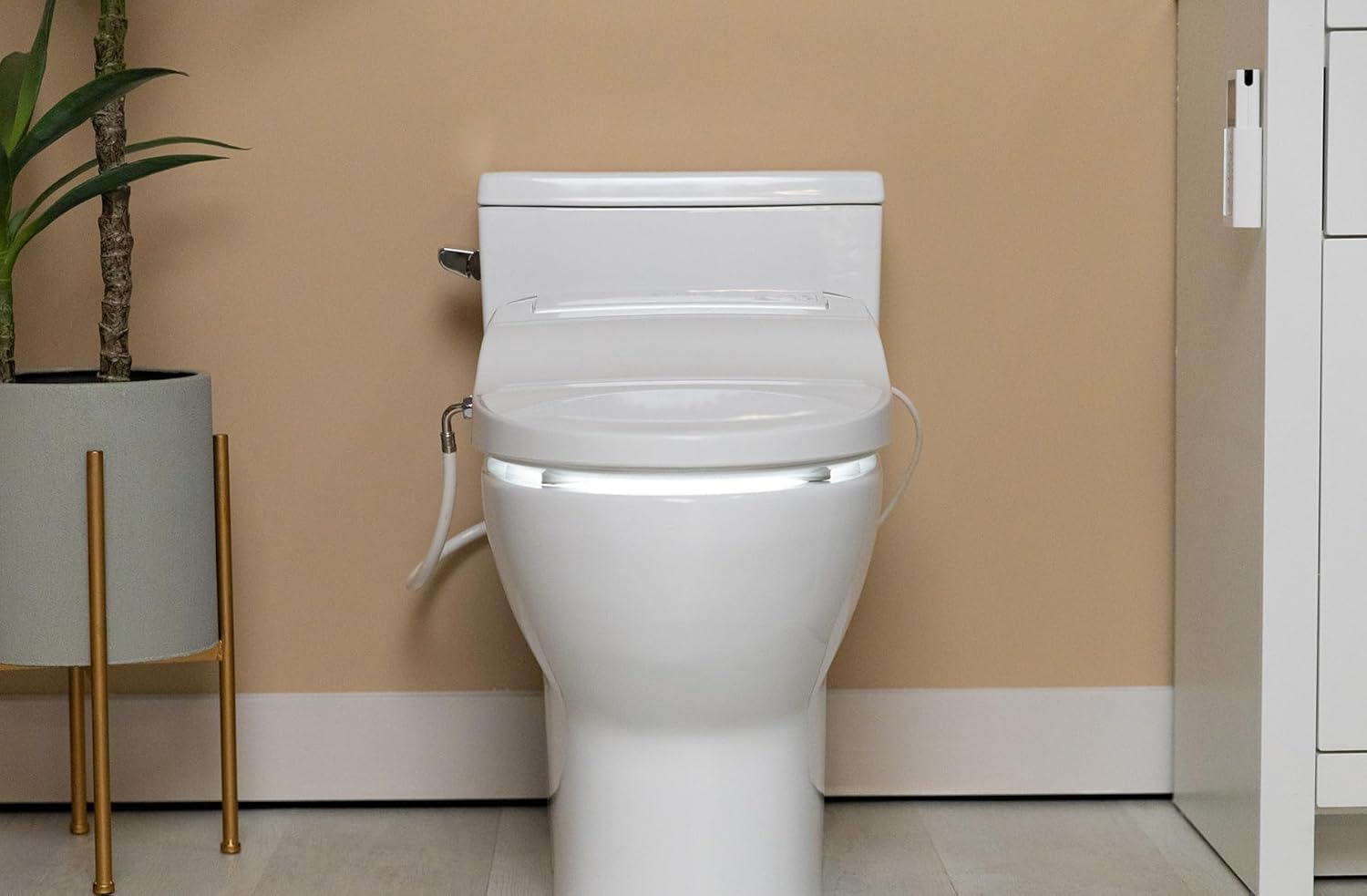 ALPHA BIDET JX2 Elongated Bidet Toilet Seat, White, Endless Warm Water