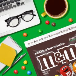 M&M'S Milk Chocolate Candy, Chocolate Candy Bulk, Party Size 38 oz Bag, Pack of 2
