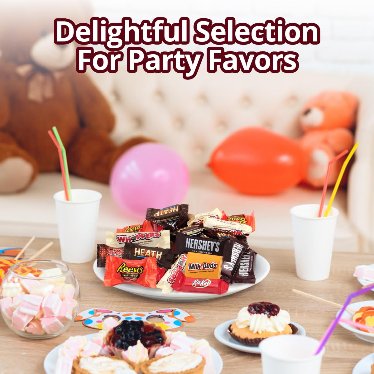 Chocolate Candy Variety Pack, 5lb Pack of Bulk Chocolate Candy Individually Wrapped, Great Chocolate Mix for Holiday Celebrations