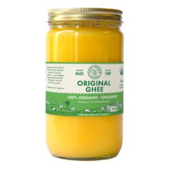 Pure Indian Foods Organic Grassfed Original Ghee, 28.8 oz, Clarified Butter, Paleo & Keto Friendly (32 fl oz /1 quart)