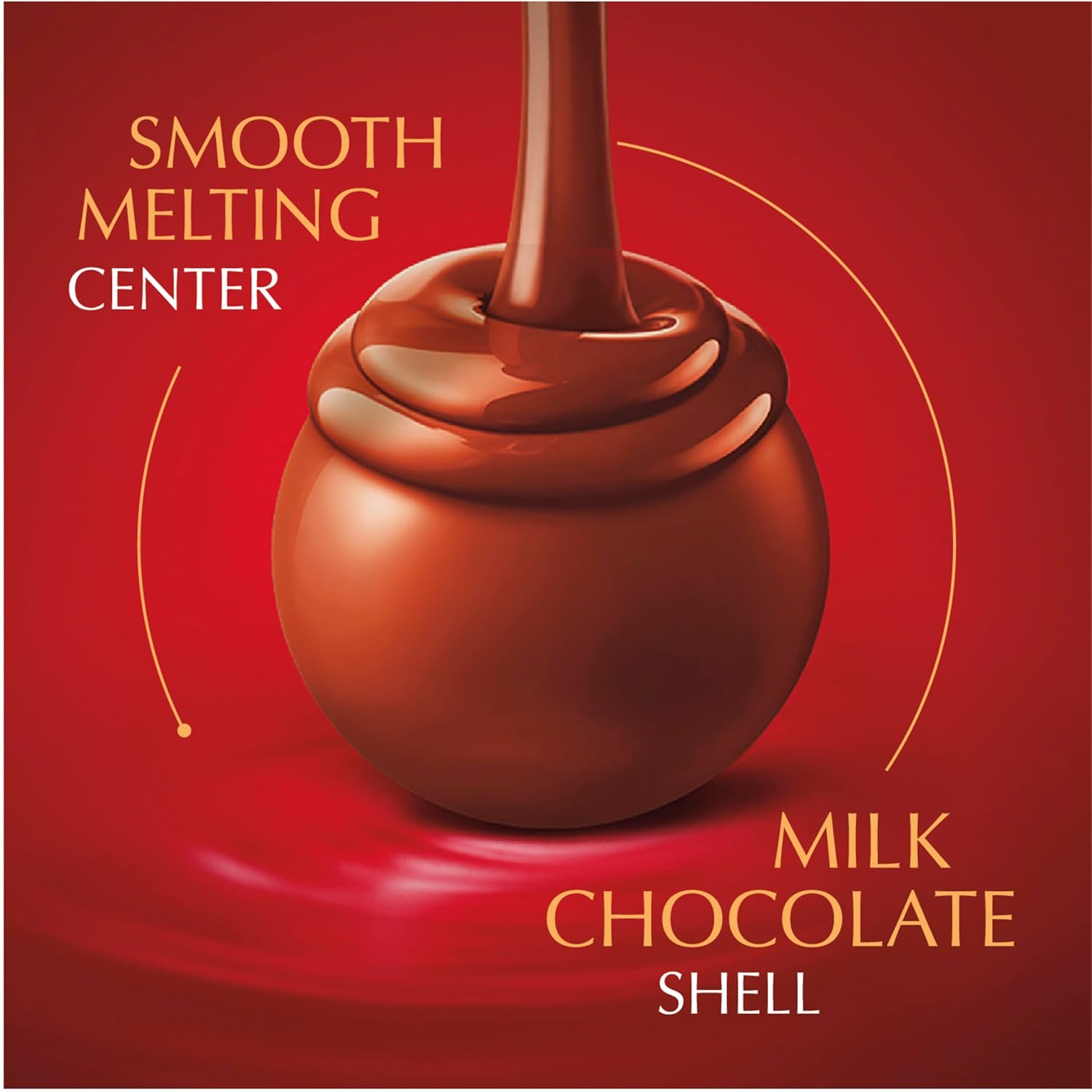 Lindt LINDOR Milk Chocolate Candy Truffles, Milk Chocolate with Smooth, Melting Truffle Center, 50.8 oz., 120 Count