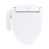 Brondell SE400-RW Swash SE400 Electric Bidet Toilet Heated Seat, Oscillating Stainless Steel Nozzle, Warm Air Dryer, Round