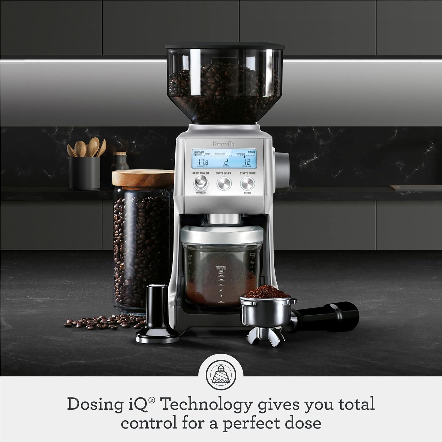 Breville Smart Grinder Pro BCG820DBL, Damson Blue