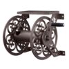 Liberty Garden 708 Steel Decorative Wall Mount Garden Hose Reel, Holds 125-Feet of 5/8-Inch Hose - Bronze