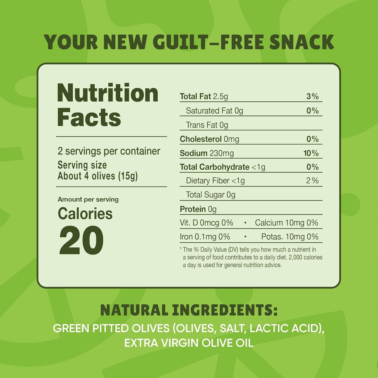 Freestyle Snacks Olive Snack Packs - 24 Pack Variety - Original Green, Hot & Spicy, Lemon Garlic, and Kalamata, 1.1oz (24 Pack)