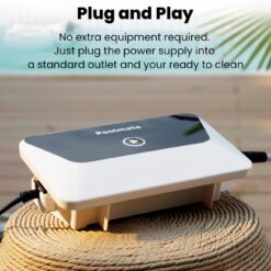 Hydro 4 Pool Robot, Pool Vacuum for Inground and Aboveground Pools, Floor, Wall and Waterline Cleaning and Scrubbing, 50' Cord