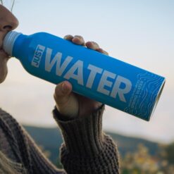 JUST Water, Premium Pure Still Spring Water in an infinitely recyclable aluminum bottle- Naturally Alkaline, 22 Fl Oz (Pack of 12)