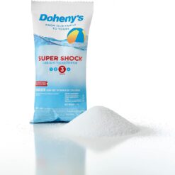 Doheny's Super Pool Shock, Pro-Grade Chlorine Shock, Quick-Dissolving, Fast-Acting 68% Cal-Hypo Granular Pool Shock, 24 x 1lb Bags