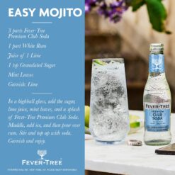 Fever-Tree Club Soda - Premium Quality Mixer - Refreshing Beverage for Cocktails & Mocktails - 6.8 Fl Oz Bottles - Pack of 24