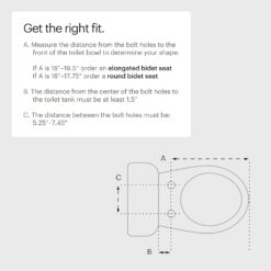 Brondell Bidet Toilet Seat, Non-Electric Swash Ecoseat, Fits Elongated Toilets, White - Dual Temperature, Dual Nozzle System