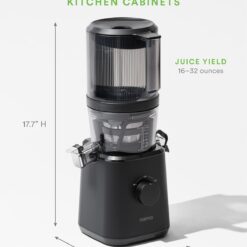 Nama J2 Cold Press Juicer – Self Feeding for Hands-Free Operation with Wide Mouth Hopper – Easy Cleanup & Assembly