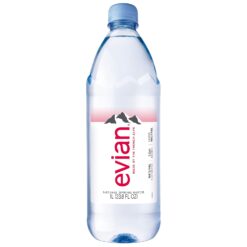 Evian Natural Spring Water, 1 L bottle, 12 pack